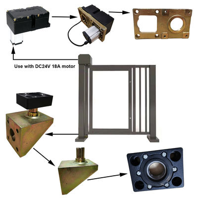Buy Pedestrian Entrance Advertising Control Barrier Gate DC24V 30W online manufacture