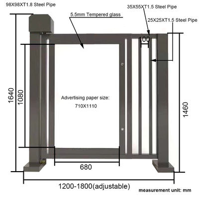 kopen DC24V Spanning Advertising Barrier Gate 1.5A voor luchtvochtigheid lager dan 85% online manufacture