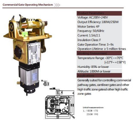 Mua AC220V Đường cổng động cơ 4P cho hoạt động trơn tru và yên tĩnh của hệ thống cổng đường online manufacture