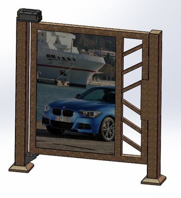 Puerta oscilante automática de metal resistente a la intemperie 3-6S Tiempo de funcionamiento de la puerta
