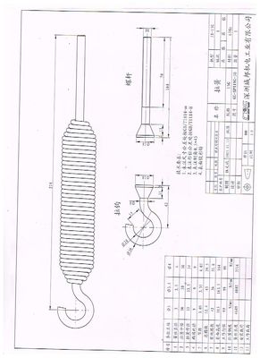 Muelle de extensión de bobina de hierro para puerta de barrera y puerta de barrera de publicidad
